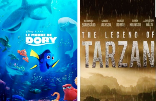 Dory fait plus fort que Tarzan au box-office