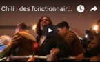 Chili : des fonctionnaires en colère manifestent dans le parlement