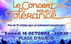 6ème édition du Concert pour la tolérance à Agadir : La capitale du Souss à nouveau en scène