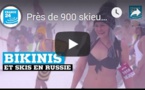 Près de 900 skieurs en maillot de bain en Russie