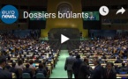 Dossiers brûlants à la tribune de l'ONU, Macron espère encore une rencontre Trump-Rohani