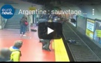 Argentine : sauvetage in extremis d'une femme tombée sur les rails du métro