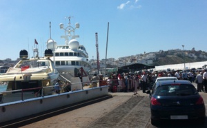 Grande affluence par  le port de Tanger ville