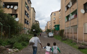 Les grands ensembles de banlieues remplacent les taudis à Addis-Abeba