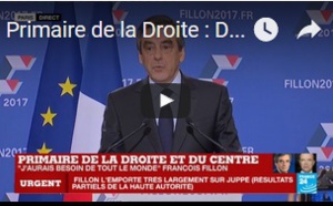 Primaire de la Droite : Discours du vainqueur François Fillon, candidat à la Présidentielle 2017