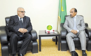 Le Président mauritanien reçoit Abdelilah Benkirane à Zouerate