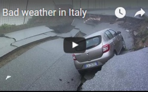 Le mauvais temps en Italie