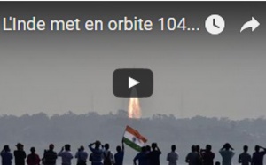 L'Inde met en orbite 104 satellites, un record