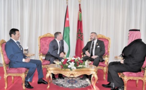 Rencontre entre S.M le Roi et le Souverain jordanien : Un dîner officiel offert en l'honneur de S.M le Roi Abdallah II Ibn Al Hussein
