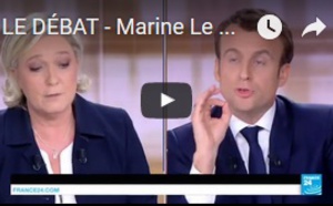 LE DÉBAT - Marine Le Pen : "M. Macron, le candidat à plat ventre"