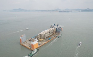 Des os retrouvés dans l'épave du Sewol