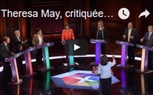 Theresa May, critiquée pour son absence au grand débat électoral