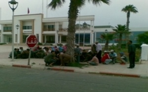 Sit-in des habitants de Sidi Kaouki