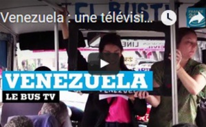 Venezuela : une télévision improvisée dans un bus pour informer sur la crise