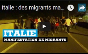 Italie : des migrants manifestent à Vintimille