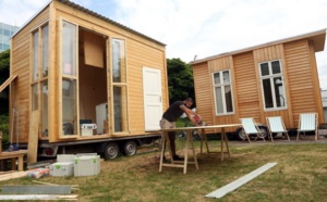 Des "mini-maisons" pour héberger des réfugiés à Berlin