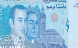 Le dirham se déprécie de 1% face à l’euro et s'apprécie de 1,6% par rapport au dollar