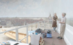 Une oeuvre d'art gigantesque dépoussiérée sous les yeux du public aux Pays-Bas