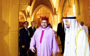 S.M le Roi reçoit le Prince Héritier d'Abou Dhabi