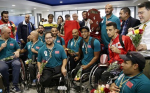 Retour au Maroc de la sélection nationale de basket en fauteuil roulant