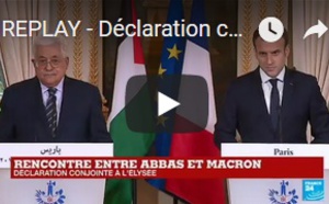 REPLAY - Déclaration conjointe de Mahmoud Abbas et Emmanuel Macron à l'Elysée