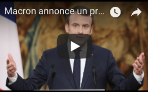 Macron annonce un projet de loi pour le contrôle des "fausses informations"
