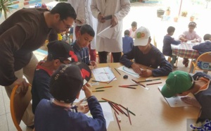 Exposition de dessins d'enfants à Oujda