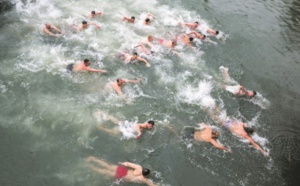 Insolite : Bain glacé