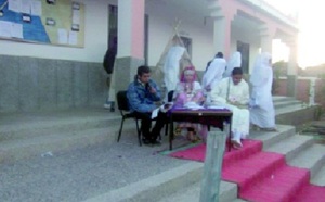 Nouveau lycée qualifiant à Tafraout : Les élèves rendent hommage au poète amazigh Mohamed Zalhoud