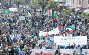 Soutien populaire à la cause palestinienne à Casablanca : Benkirane s’improvise en tribun et Ramid prié de quitter les lieux par les manifestants