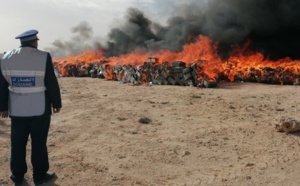 Destruction de drogue et de produits de contrebande estimés à 190 millions de dirhams