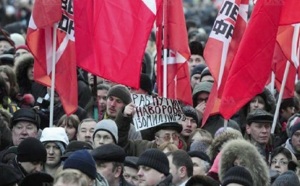 Les opposants à Vladimir Poutine dans les rues de Moscou