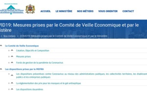 Le ministère de l'Economie lance une rubrique dédiée aux mesures prises contre le Covid-19