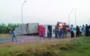 Grave accident  à Casablanca