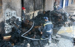 Casablanca : Incendie au marché de gros