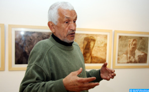 Vernissage à la Villa des arts d’ une exposition rétrospective de l’ artiste-peintre Bouchaib Habbouli