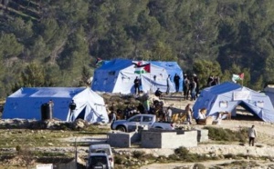 Des Palestiniens érigent un village de toile près de Jérusalem