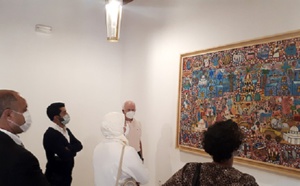 Les artistes MohamedTabal et Mohamed Mountassir font don de deux chefs d’ œuvre à “Bayt Dakira ”