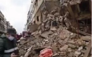 Effondrement d' une maison et du toit d’ un four traditionnel à Casablanca