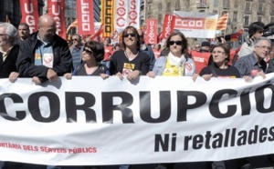 Manifestation contre  le chômage et l’austérité en Espagne