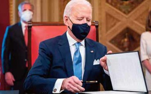 Joe Biden marque la rupture avec Trump à son arrivée à la Maison Blanche