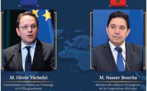 Nasser Bourita s'entretient avec le Commissaire européen à l'élargissement et à la politique de voisinage