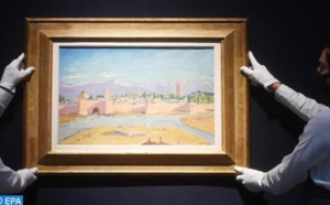 Une toile de Winston Churchill représentant la mosquée Koutoubia présentée aux enchères à Londres