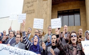 Grève et sit-in des greffiers à Rabat