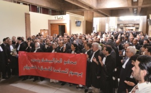 Les avocats en sit-in devant les Cours d’appel du Royaume