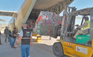 Importante aide humanitaire d’ urgence aux Palestiniens sur Hautes instructions Royales