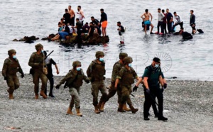 Ruée à la nage vers Sebta