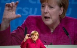 Angela Merkel en campagne électorale