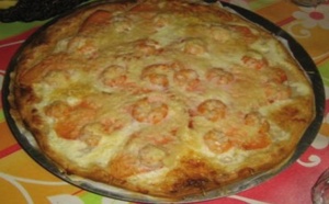 Recette :  Pizzas au fromage et aux crevettes