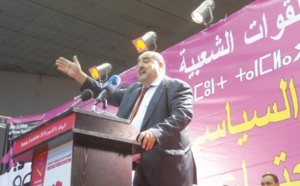 Driss Lachgar devant des milliers de participants au grand meeting de l’USFP